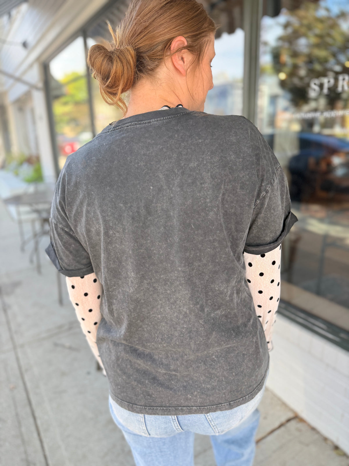 Cowgirl Ghosts Charcoal Tee