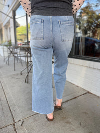 Delah Crop Wide Leg Denim