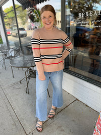 Mila Mocha Stripe Sweater