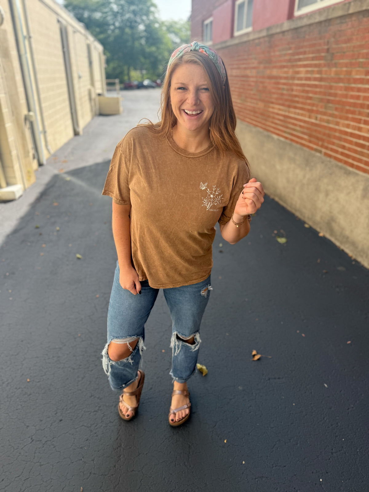 Consider How Wildflower Graphic Top