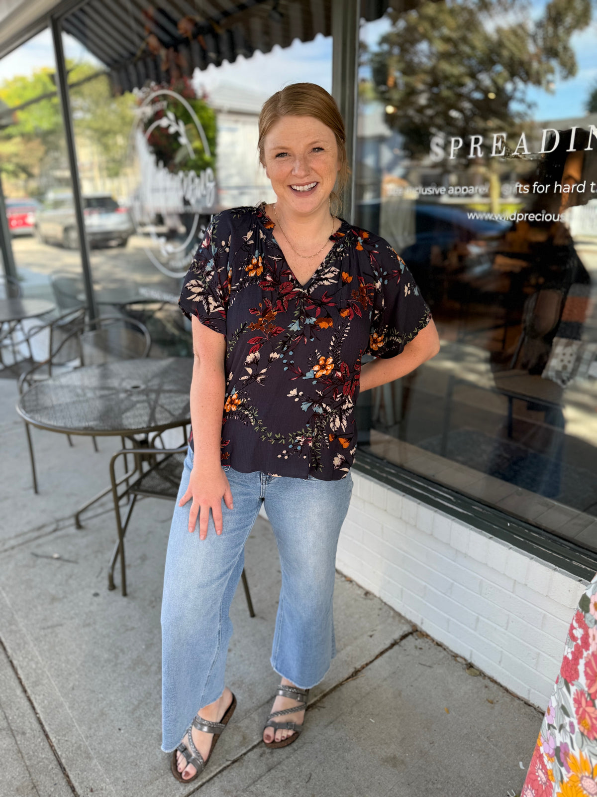 Delah Crop Wide Leg Denim