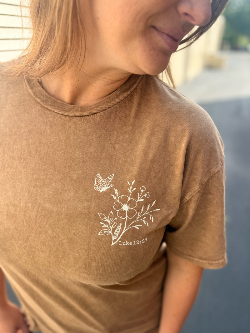 Consider How Wildflower Graphic Top