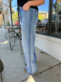 Light Wash Elastic Waist JB Jeans