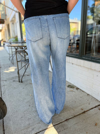 Light Wash Elastic Waist JB Jeans