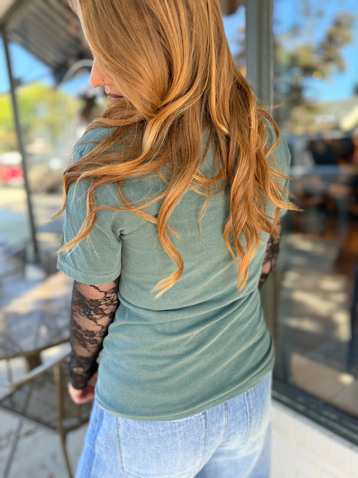 All Peopled Out Graphic Tee - Teal