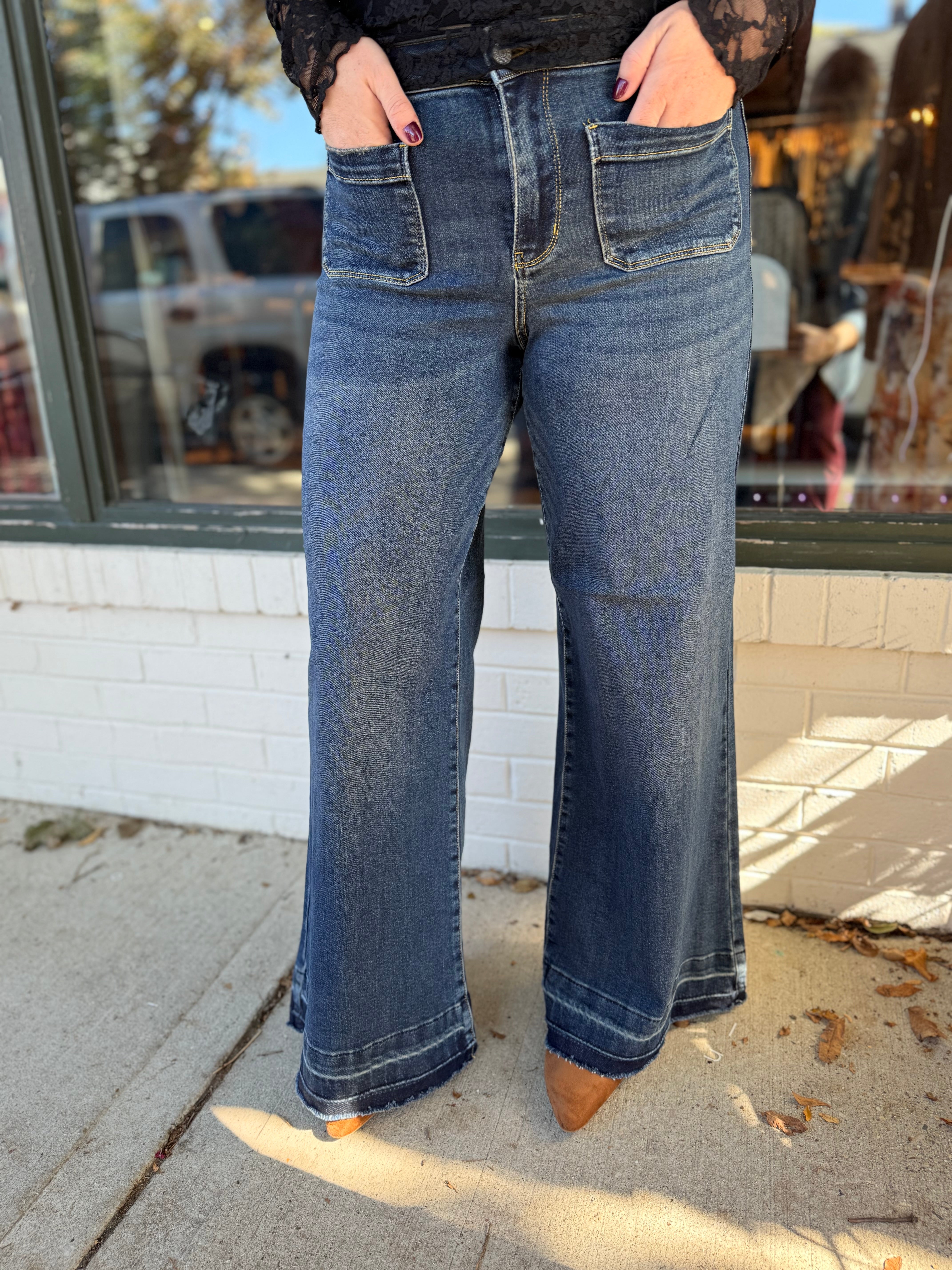 Palazzo Front Pocket JB Jeans – Wild & Precious Boutique