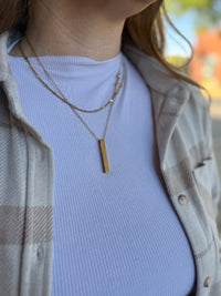 Bloom Gold Bar Necklace