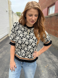 Delicate White Flower Top