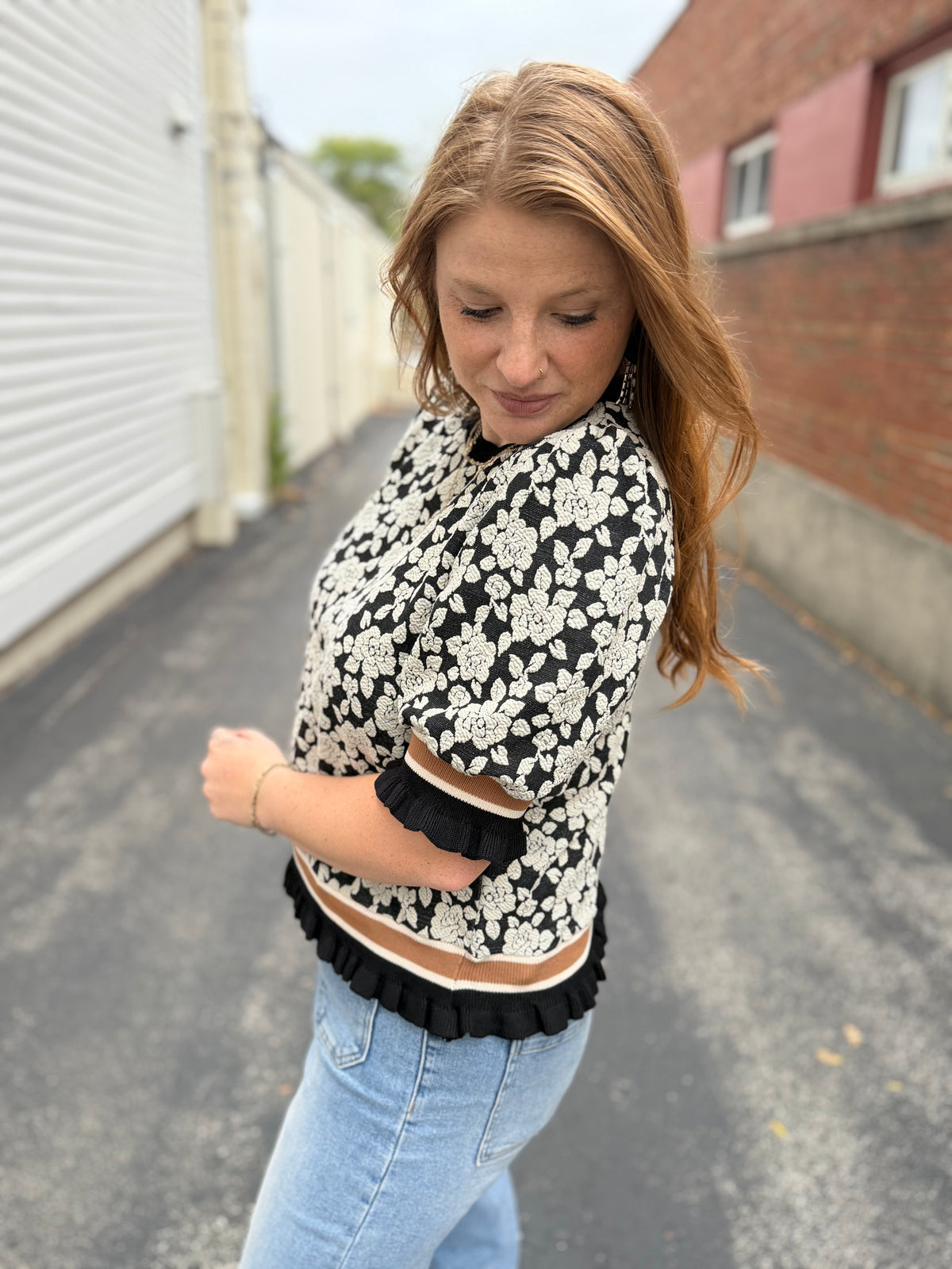 Delicate White Flower Top