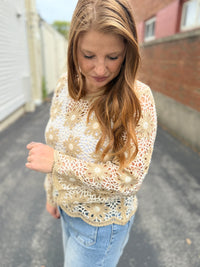 Golden Crochet Top