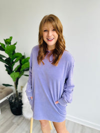 The Perfect Sweater Dress - Lavender