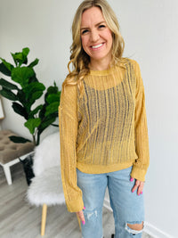 Soft Goldenrod Lightweight Sweater