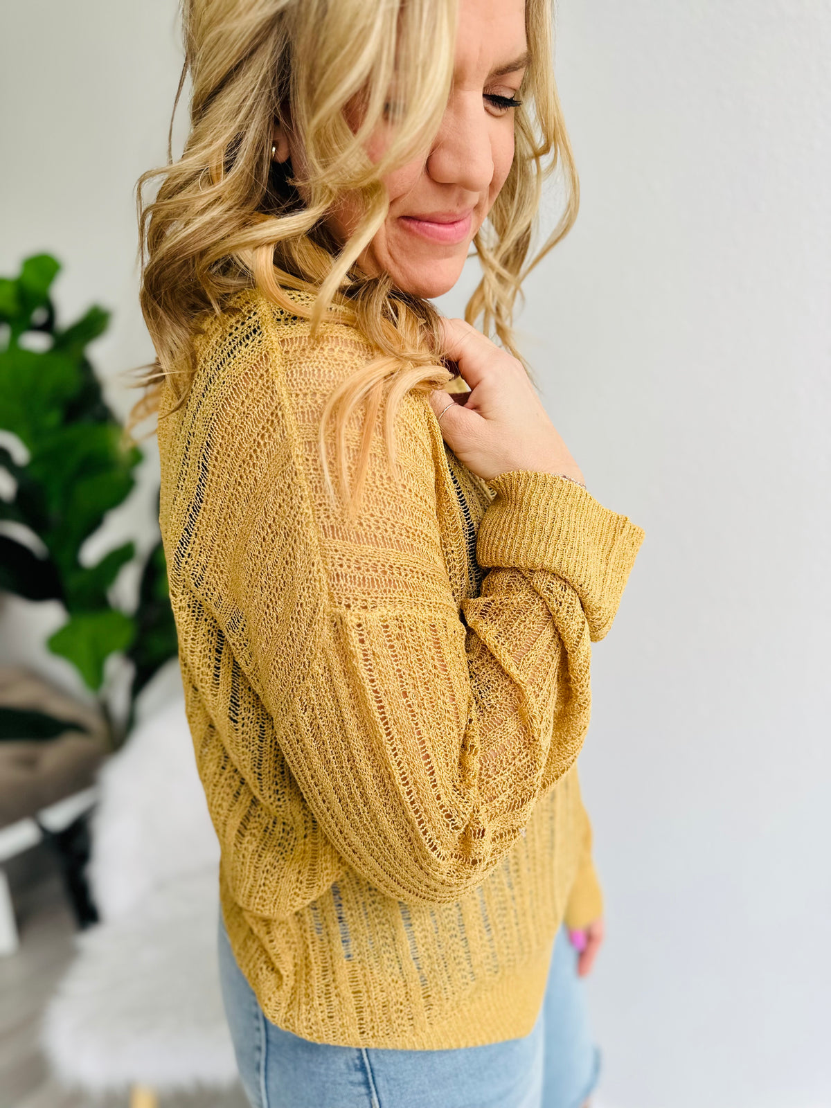 Soft Goldenrod Lightweight Sweater