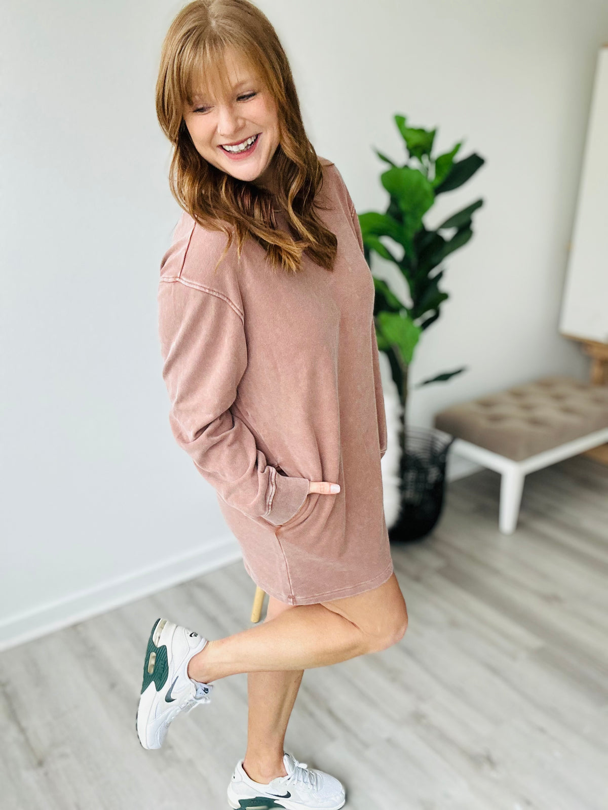 The Perfect Sweater Dress - Chestnut