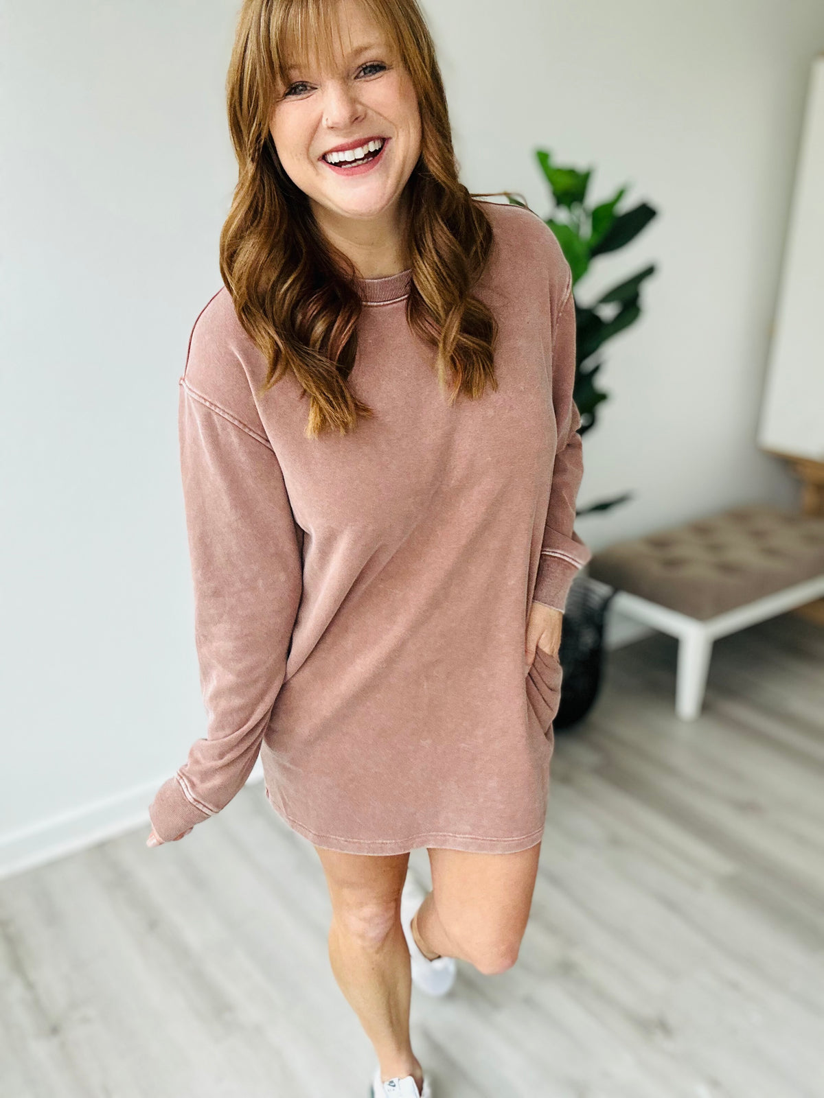 The Perfect Sweater Dress - Chestnut