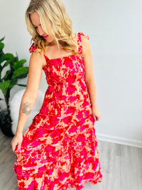 Fiona Floral Smocked Dress