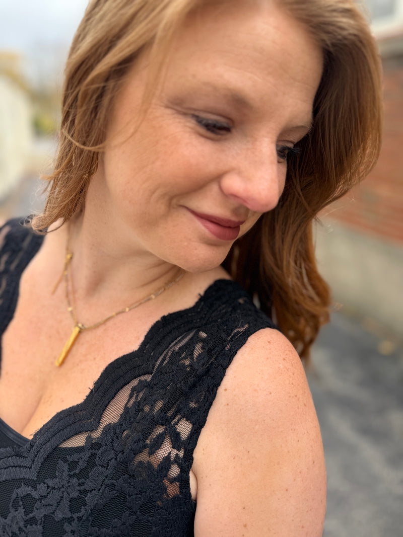 Luxe Lace Cami - Black