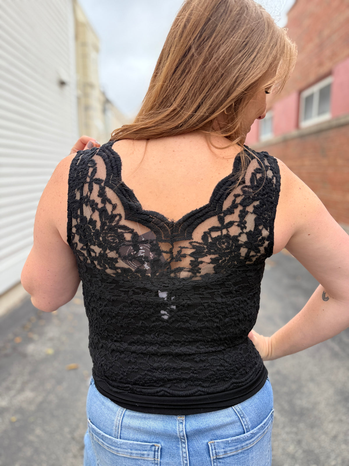 Luxe Lace Cami - Black