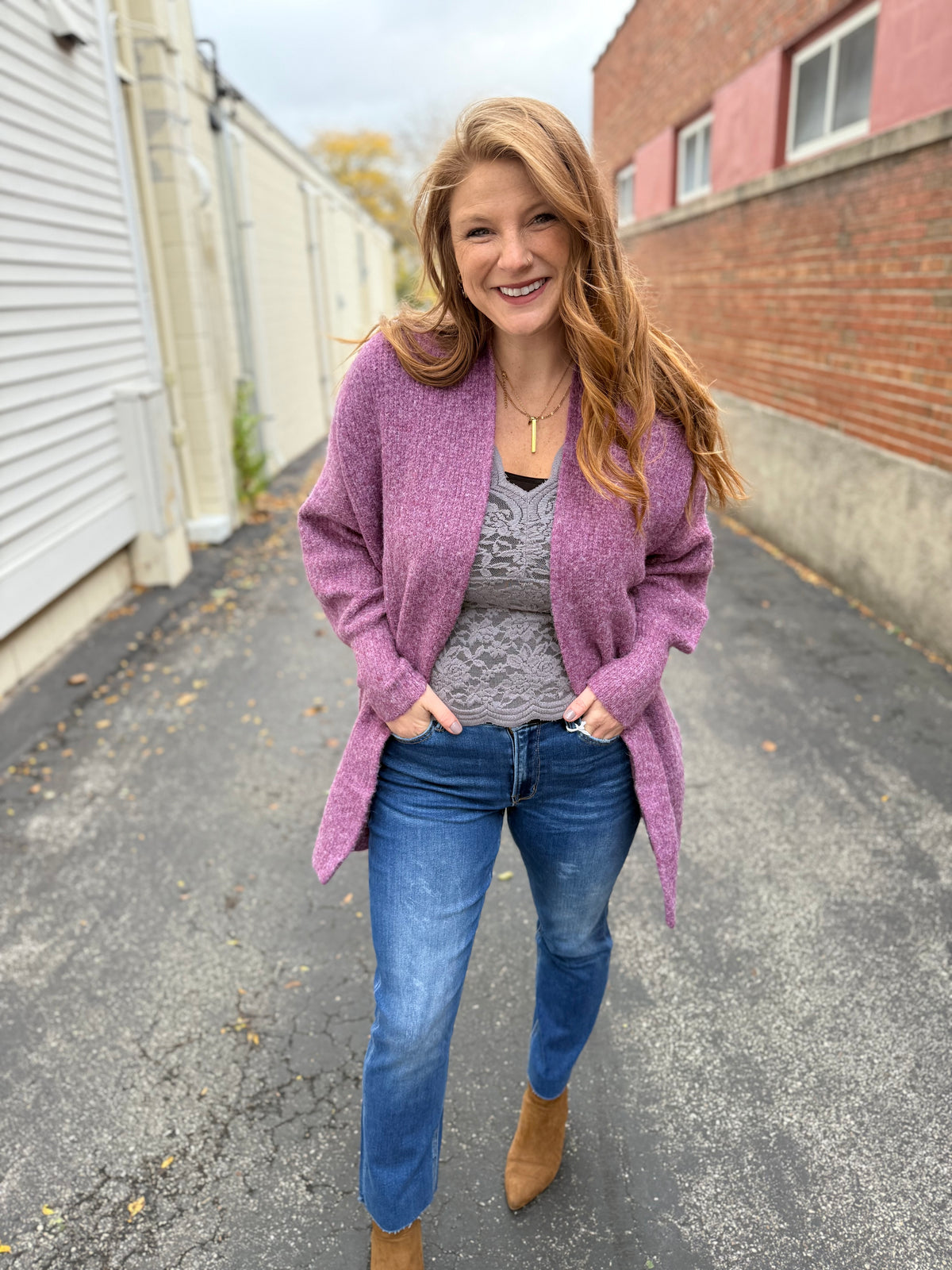 Medium Wash Slim Straight High Rise Jean