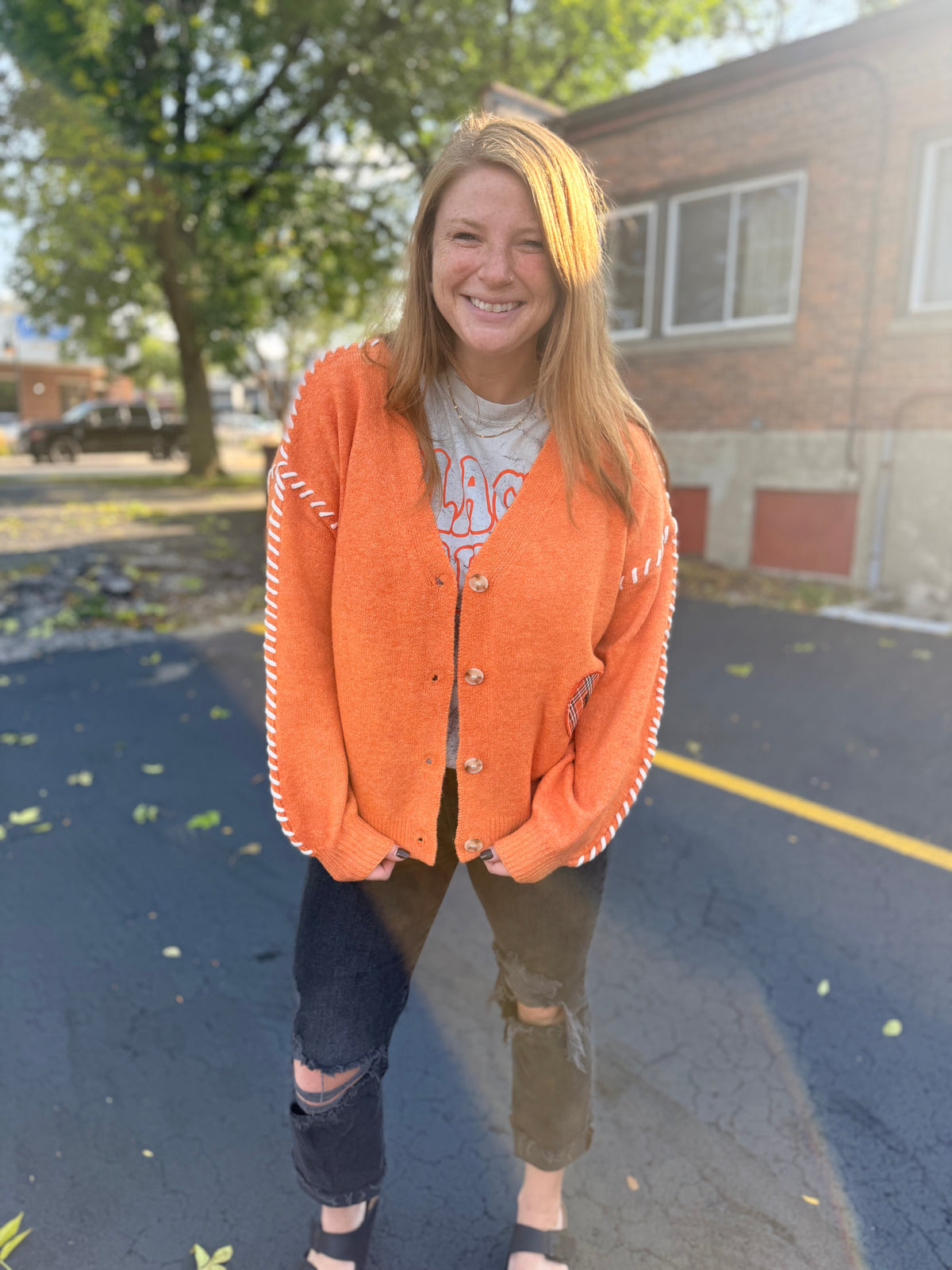 Game Day Football Cardigan