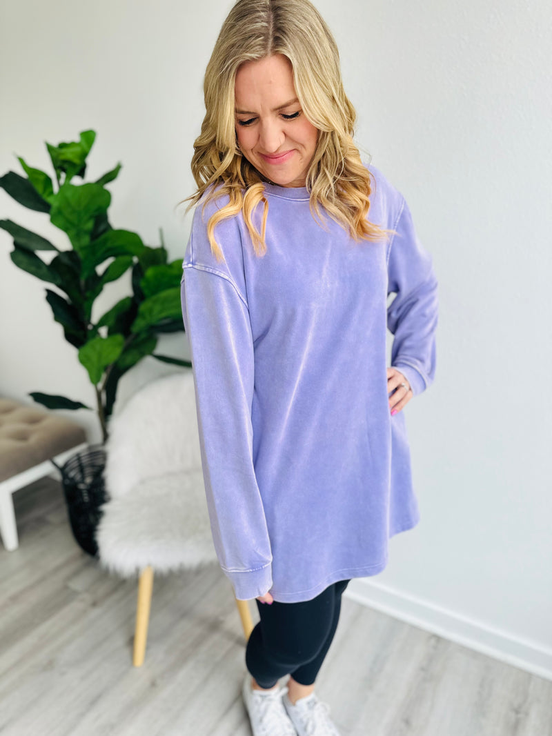 The Perfect Sweater Dress - Lavender