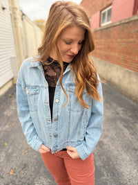 Light Wash Oversized Jean Jacket