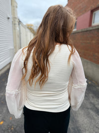 Kimmie Sheer Sleeve Top