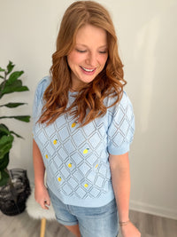 Lemon Drop Knit Top