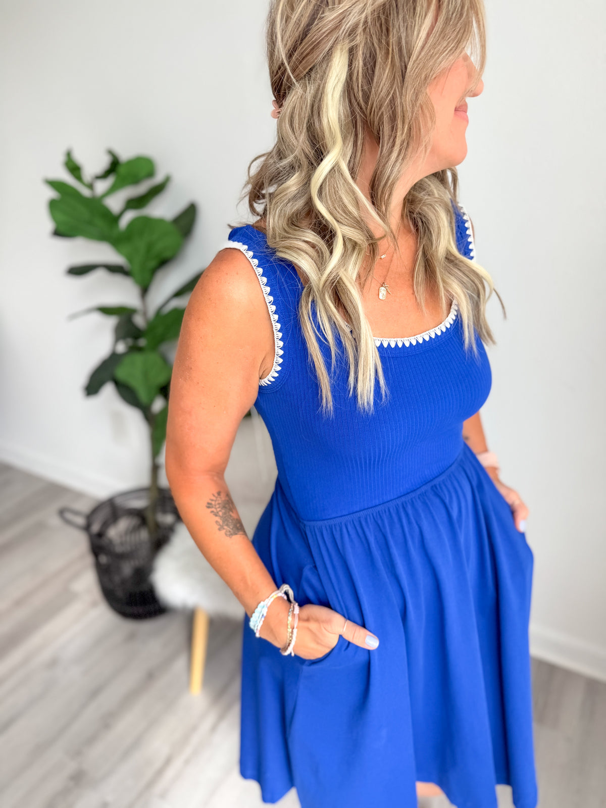 Cobalt Charm Dress