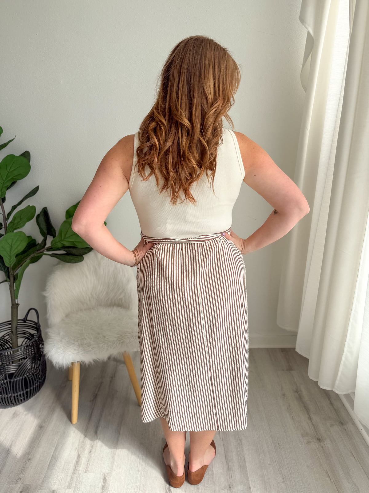 Brunch Date Tie Waist Dress