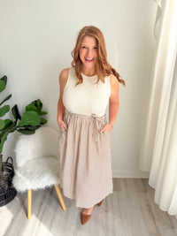 Brunch Date Tie Waist Dress
