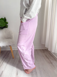 Sweet Lilac Barrel Pants