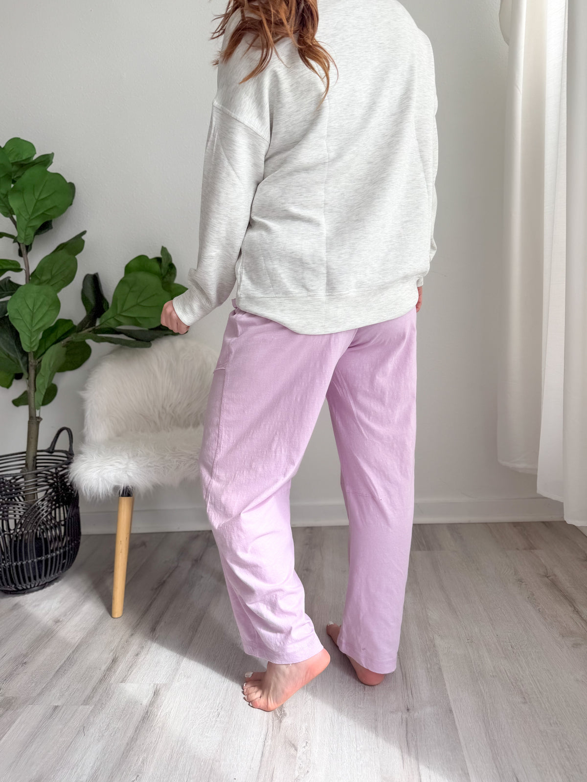Sweet Lilac Barrel Pants