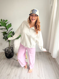 Sweet Lilac Barrel Pants