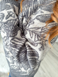 Cozy Grey Garden Sweater