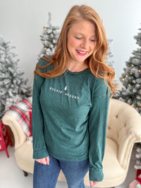 Rockin' Around Mineral Washed Long Sleeve Graphic