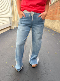 Easy Does It Denim Joggers