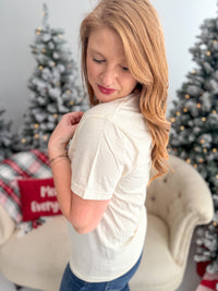 Merry & Bright Metallic Graphic Tee