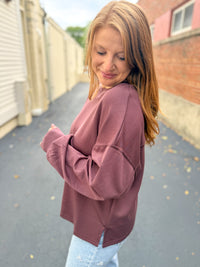 Plum Relaxed Top