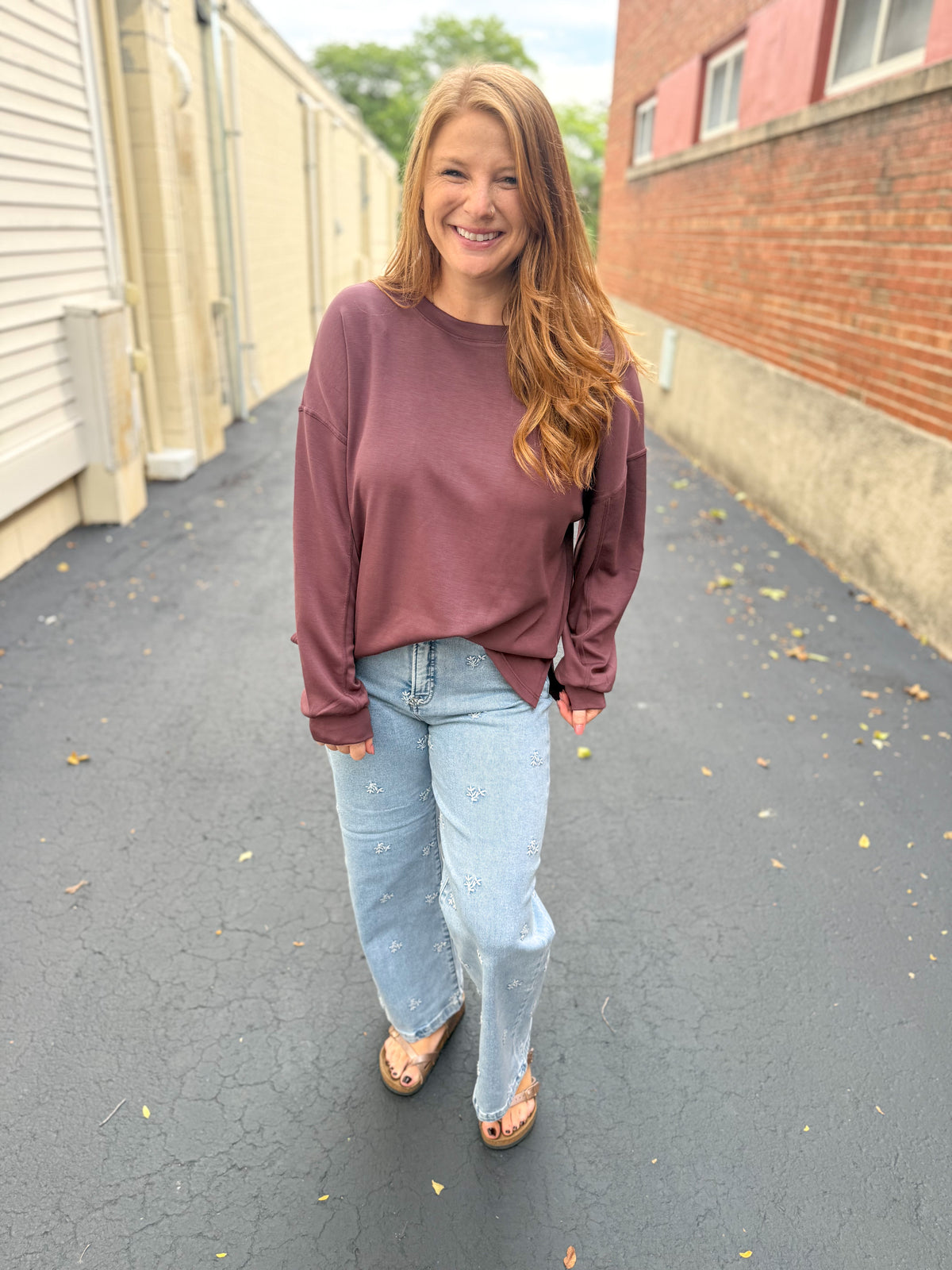 Plum Relaxed Top