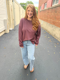 Plum Relaxed Top
