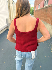 Brick Crochet Knit Tank