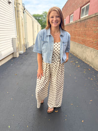 Downtown Cropped Denim Shirt