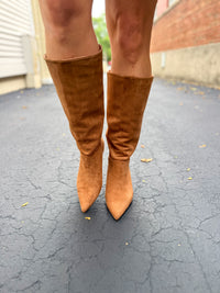 Camel Short Heel Boot