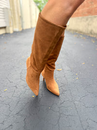 Camel Short Heel Boot