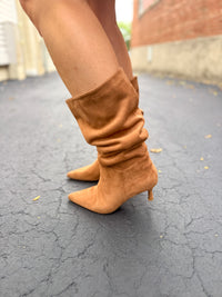 Camel Short Heel Boot