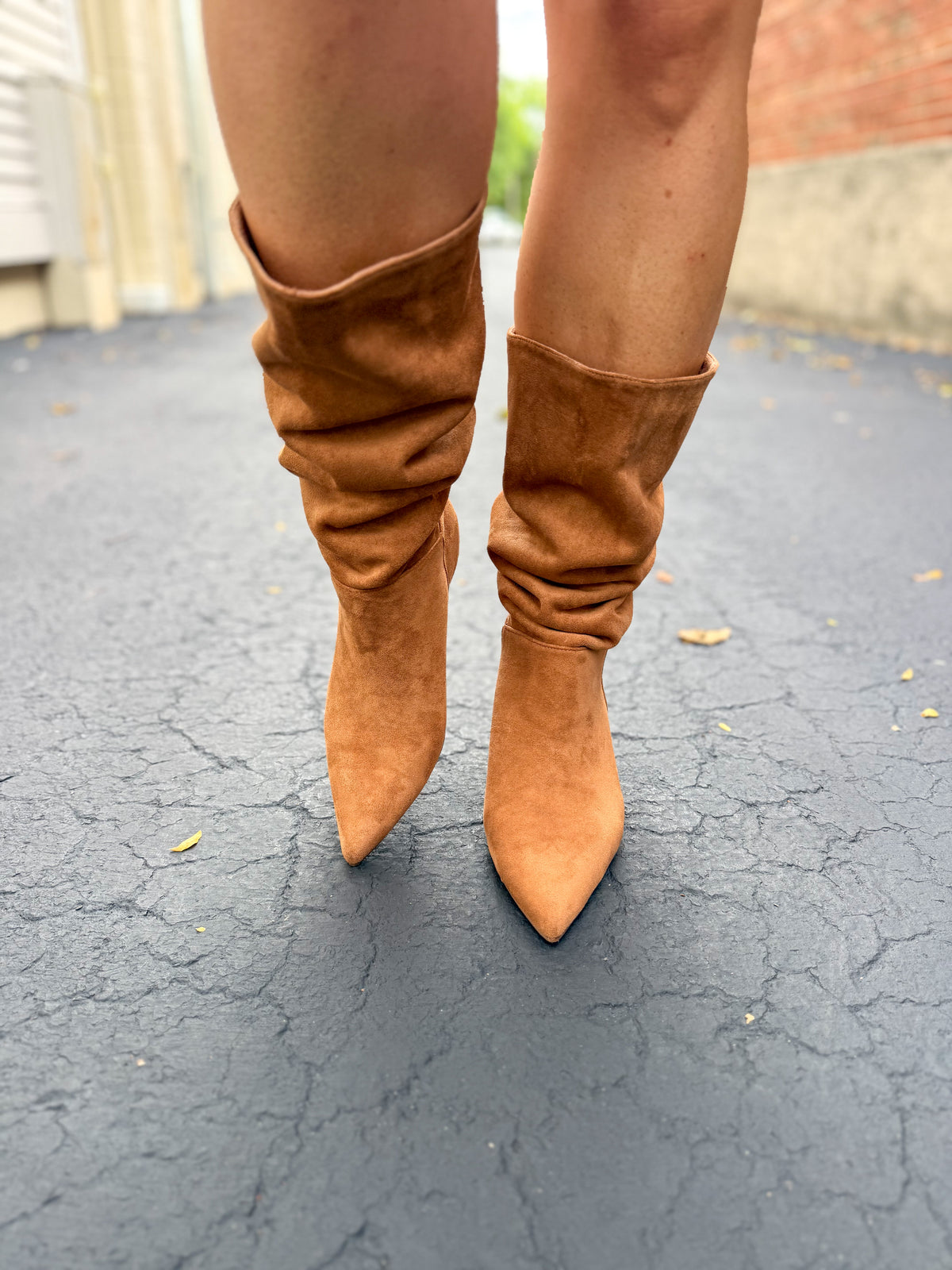 Camel Short Heel Boot