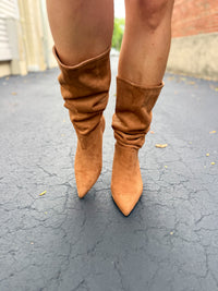 Camel Short Heel Boot