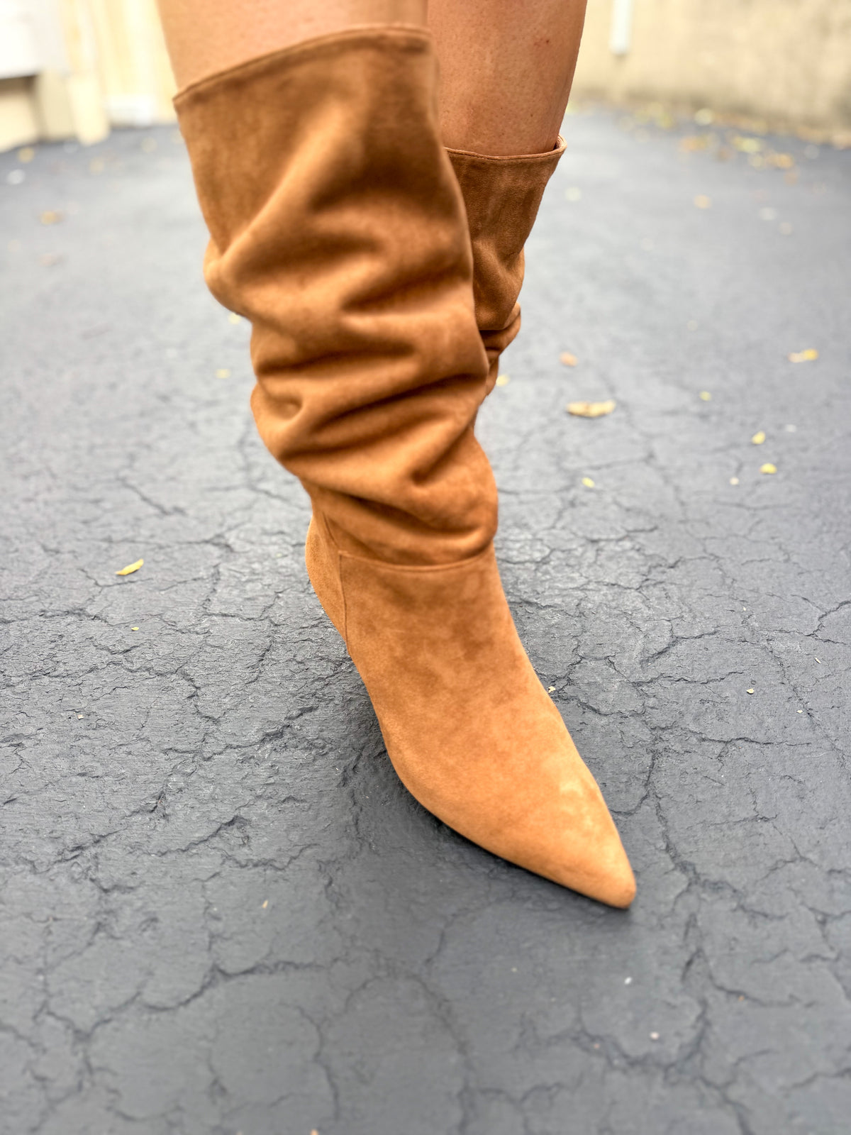 Camel Short Heel Boot