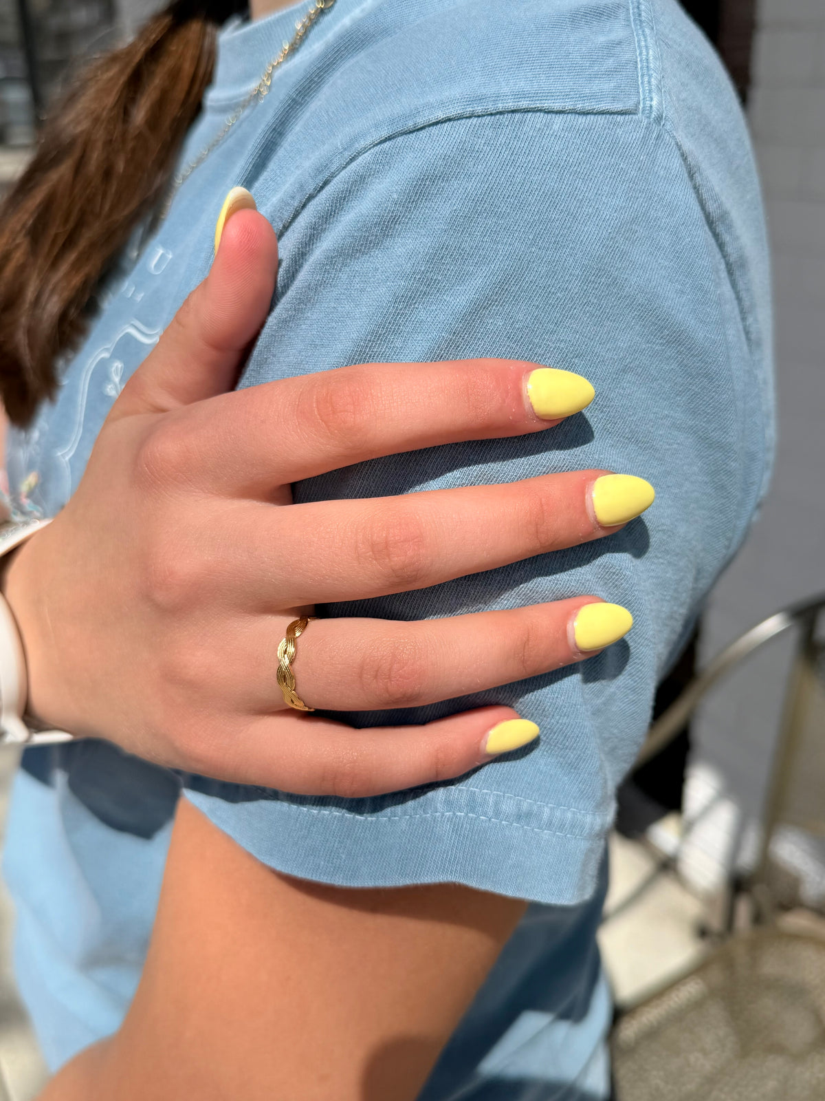 Simple Gold Woven Adjustable Ring